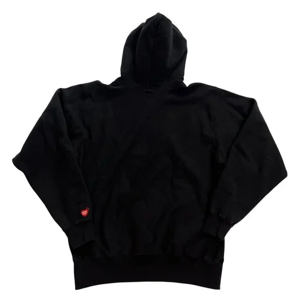 HUMAN MADE Logo Hoodie in Black Red